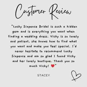 customer review from Stacey, reviews page