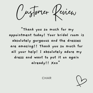 customer review from Char, reviews page
