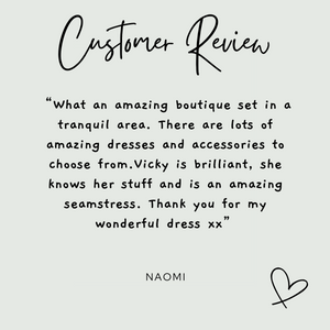 customer review from Naomi, reviews page